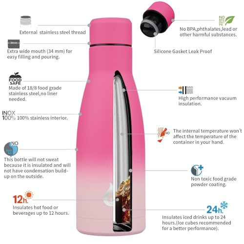 12 oz Small Water Bottle