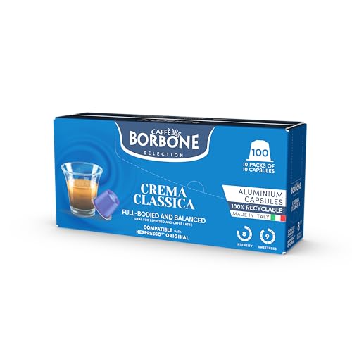 Crema Classica Aluminum Capsules Compatible with Nespresso Original Machines (50 Count)