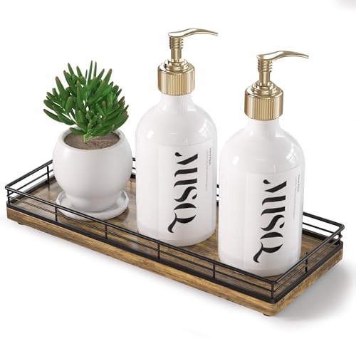 Rustic Bathroom Toilet Tank Tray