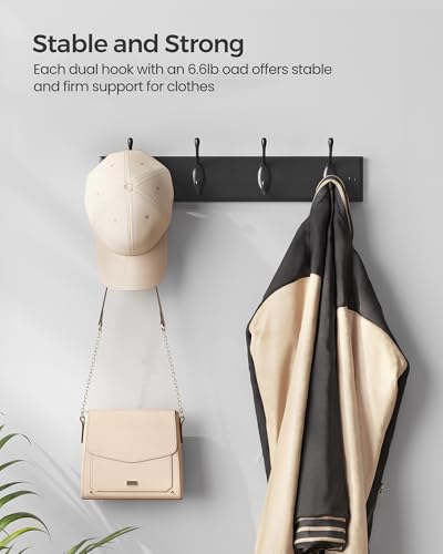 Wall Mounted Coat Rack (4 Count)