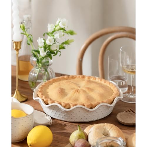 Ceramic Deep Pie Pan for Baking