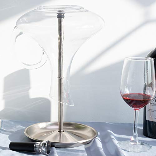 Wine Decanter Drying Stand with Silicone Head to Prevent Scratches