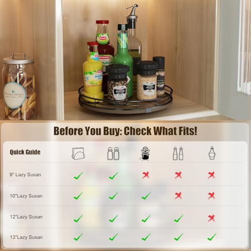 Lazy Susan Turntable Organizer for Table Top