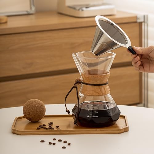 Pour Over Coffee Maker With Wood Sleeve