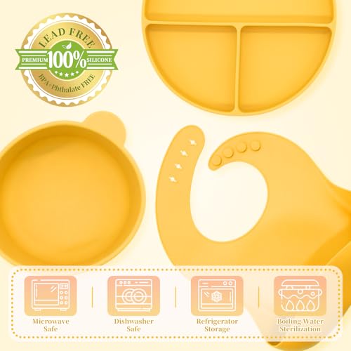 Silicone Baby Feeding Set 6 Pcs (6 Count)