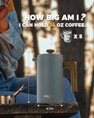 POLIVIAR French Press Coffee Maker