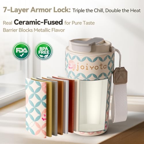 Cute Fortune Bunny 20oz Ceramic Lined Stainless Steel Tumbler