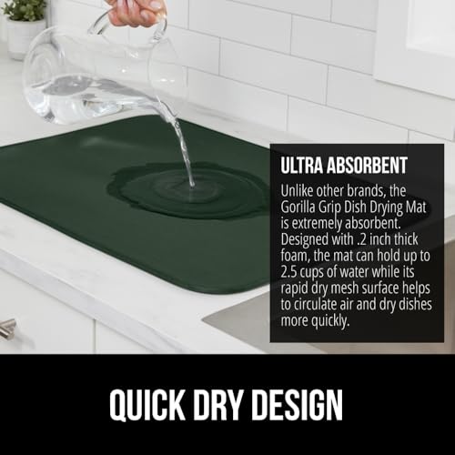 Ultra Absorbent Microfiber Dish Drying Mat