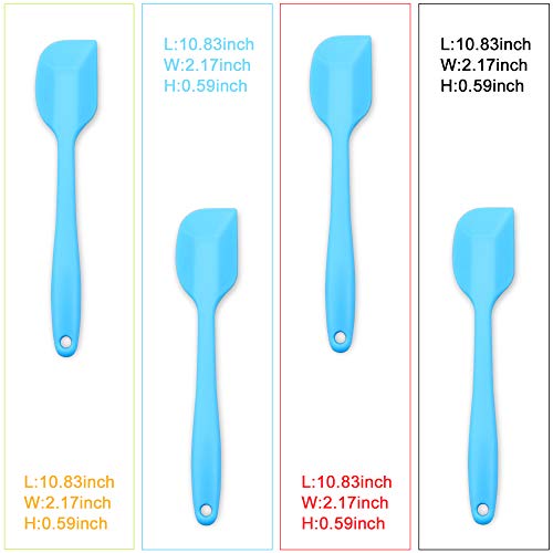 4 Piece Silicone Spatula Set with Stainless Steel Core (4 Count)