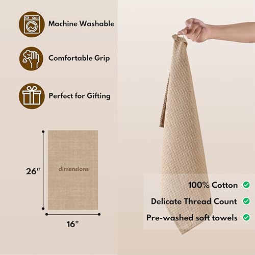 Cotton Kitchen Towel with Hanging Loop 16x26 inches (6 Count)
