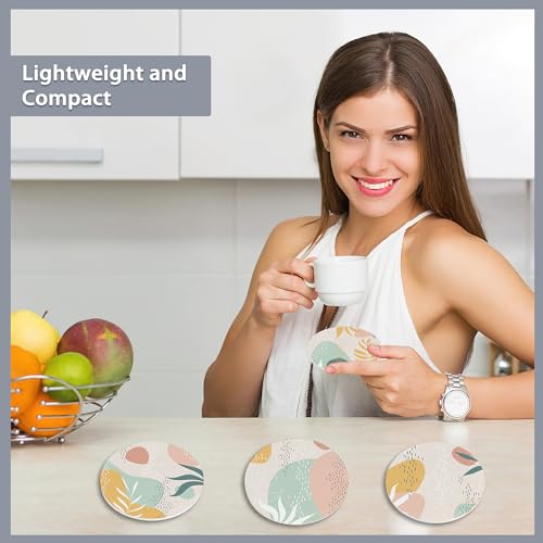 Drink Coasters Set of 6 with Holder