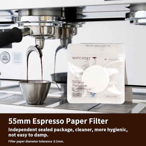 55mm Espresso Paper Filters for 58mm Portafilter Baskets (1000 Count)