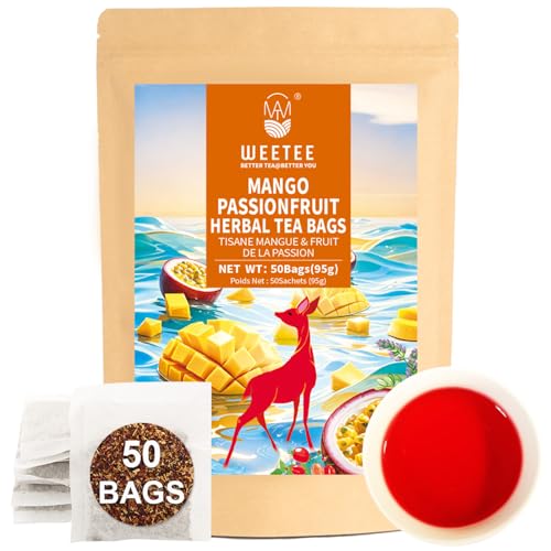 Mango Passionfruit Herbal Tea Bags (50 Count)