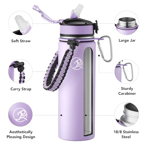 24oz Insulated Stainless Steel Travel Water Bottle