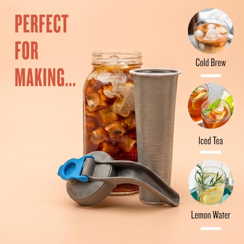 64oz Cold Brew Coffee Maker with Leak Proof Lid
