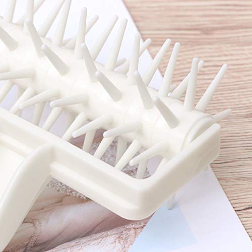 Plastic Pizza Dough Docker Roller 7.87 Inch Baking Spike Roller Pastry Tool Prevents Dough Blistering Even Rising Thin Crust for Pizza and Pastry Preparation