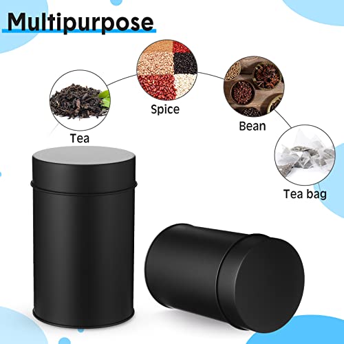 3 Pack Metal Tea Tin Canisters (3 Count)