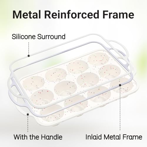 Silicone Muffin Pan with Metal Frame
