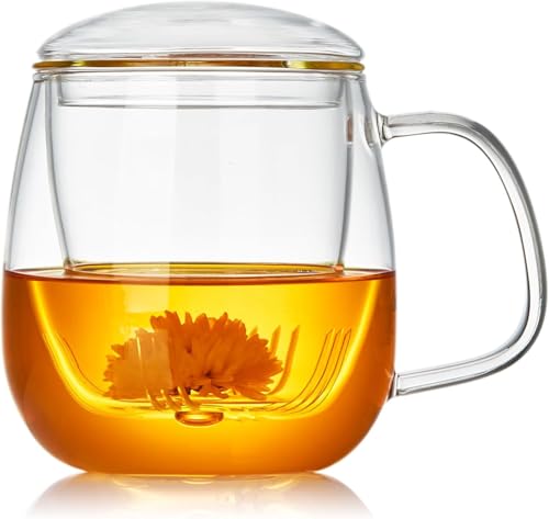 Large Glass Tea Cup