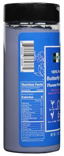 Freeze Dried Blue Butterfly Pea Flower Powder 7 Oz (7 Ounce)