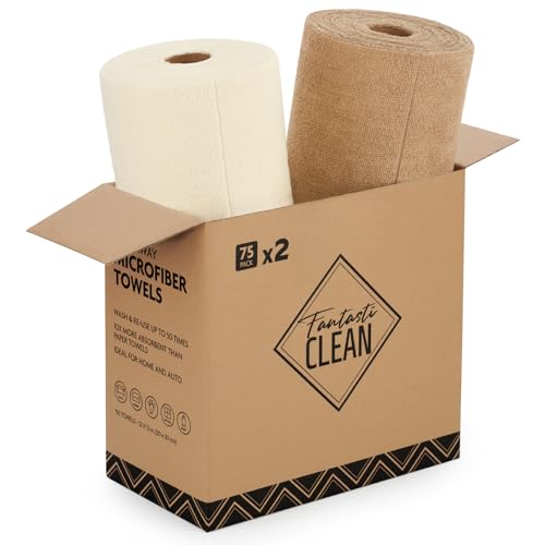 Microfiber Cleaning Cloth Rolls (150 Count)