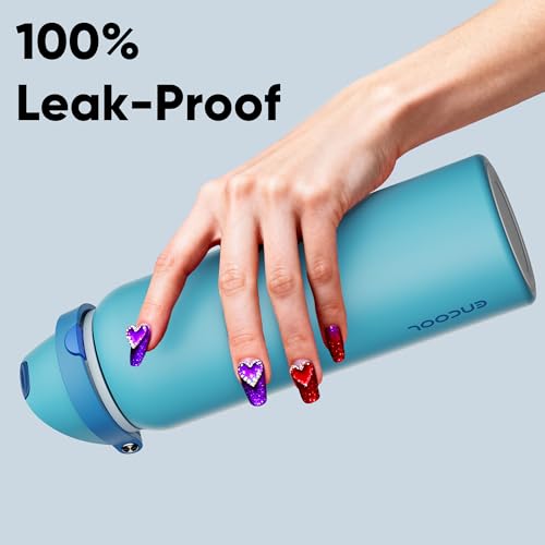 Insulated Water Bottle with Straw
