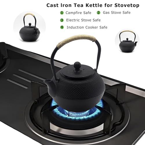 40.6 fl oz Cast Iron Teapot Set