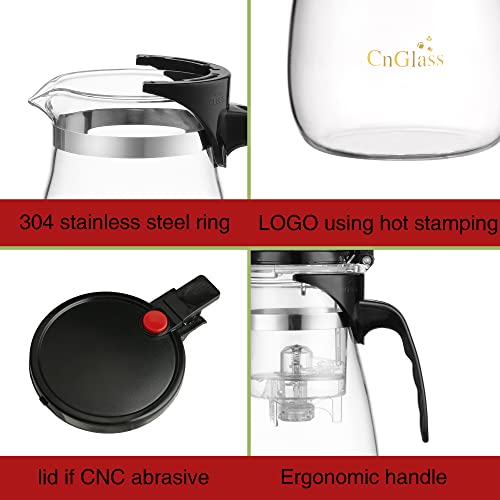 Glass Teapot with Removable Infuser