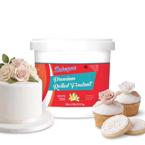 Premium Rolled White Fondant for Cake Decorating (32 Ounce)