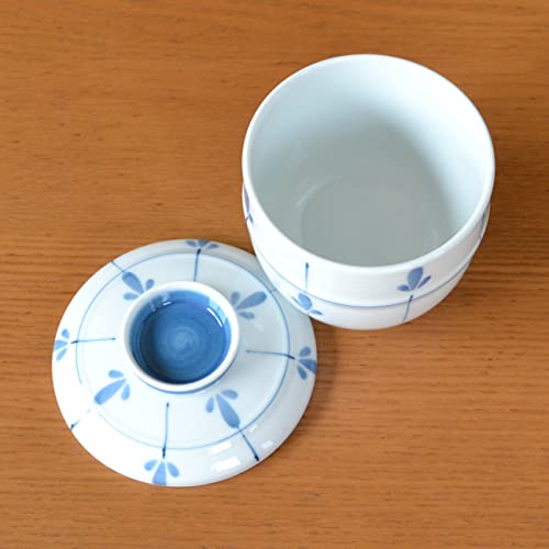Chawanmushi Cups with Lids Set of 2 Japanese Chawan Mushi Arita Imari ware Made in Japan Mebae (2 Count)