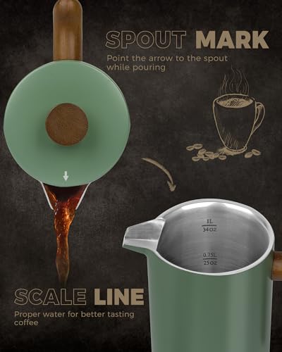 POLIVIAR French Press Coffee Maker