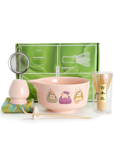 Matcha Whisk Tea Set Kit Japanese Matcha Kit (7 Count)