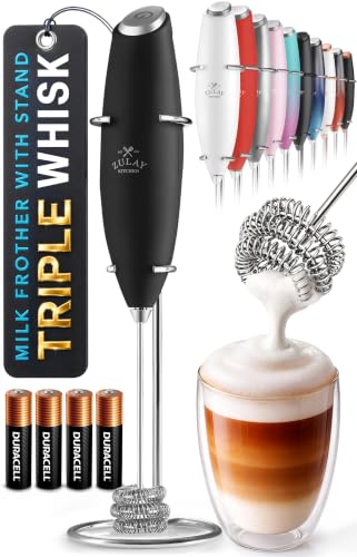 Powerful Milk Frother Wand With Duracell Batteries