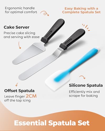 Aluminum Cake Stand Turntable Set for Decorating Baking Kit