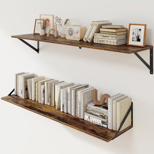 Deep Floating Shelves for Wall (2 Count)