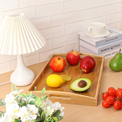 2 PCS Bamboo Serving Tray (2 Count)