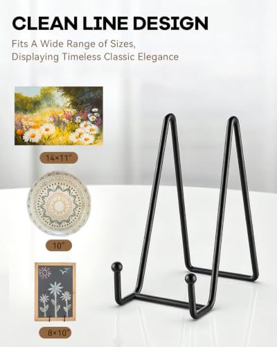 3 Pack 6 Inch Plate Stands for Display (3 Count)
