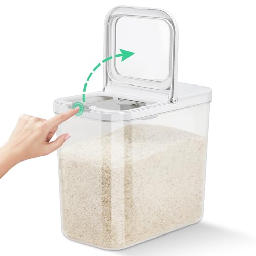 Rice Flour Storage Container with Automatic Flip