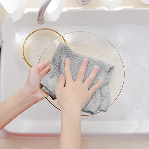 100% Cotton Waffle Weave Kitchen Dish Cloths 12 (12 Count)