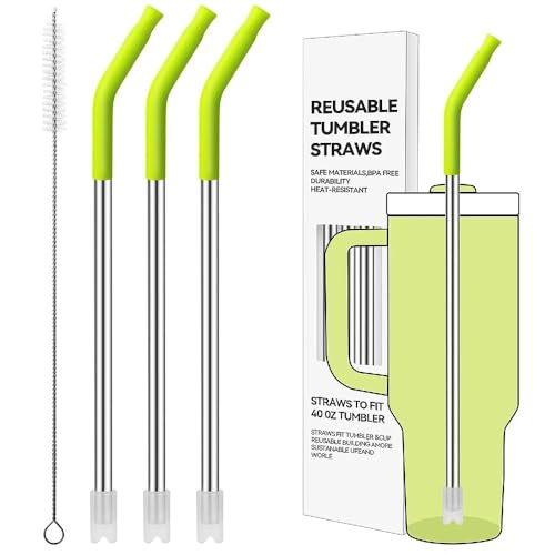 Straight Metal Straws for Stanley 40oz