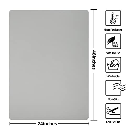 Silicone Mat Heat Resistant Mats for Countertop (48 Count)