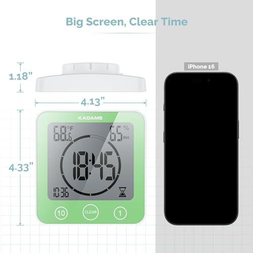 Shower Clock Waterproof Bathroom Timer
