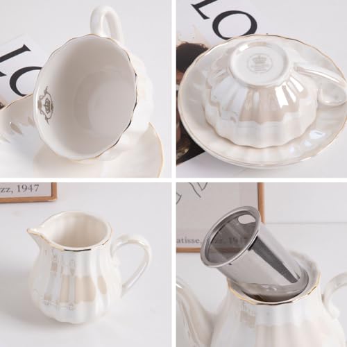 Porcelain Tea Sets British Royal Series (22 Count)