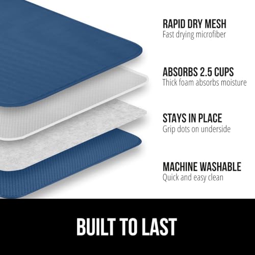 Ultra Absorbent Microfiber Dish Drying Mat
