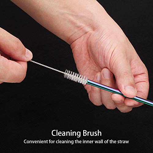 24 PCS Straight & Bent Stainless Steel Straws for Tumblers (24 Count)