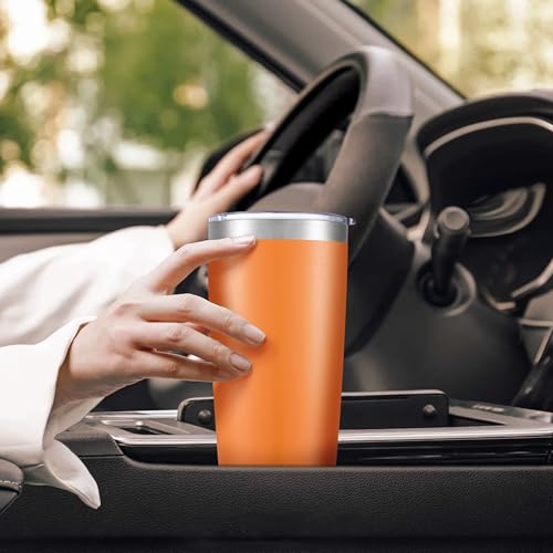 20 oz Tumbler with Lid Stainless Steel Insulated Tumblers Bulk Cups Mug (8 Count)