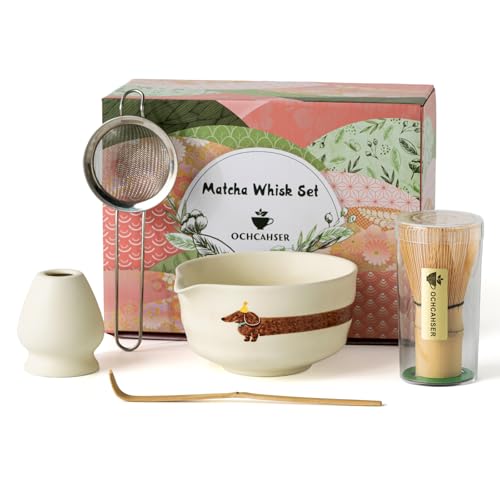 Matcha Set with Dog Pattern (5 Count)