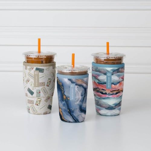 JavaSok Iced Coffee & Cold Soda Insulated Neoprene Cup Sleeve