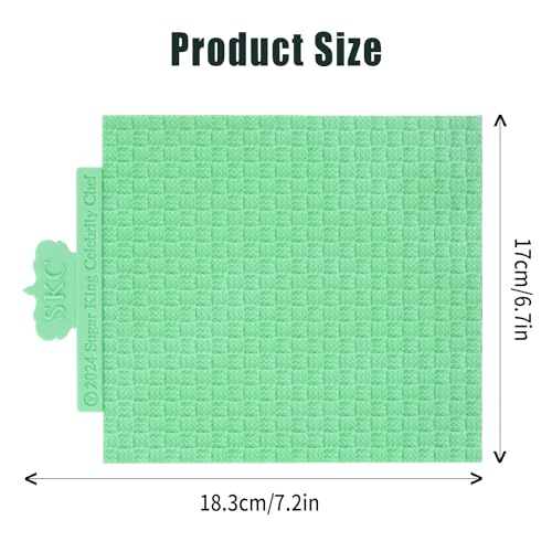Sweater Texture Fondant Impression Mats Knit Fondant Embosser Texture Mats for Clay Cake Decorating Molds 1Pcs