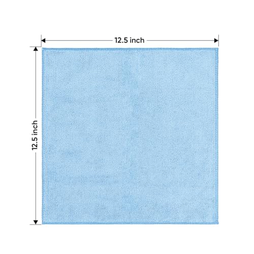 Blue Microfiber Cleaning Cloth 50 Pack (50 Count)